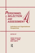 Cover: Personnel Selection and Assessment - Psychology Press Ltd