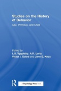 Cover: Studies on the History of Behavior - Psychology Press Ltd