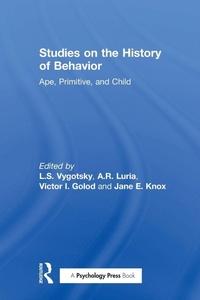 Enlarge image Cover: Studies on the History of Behavior - Psychology Press Ltd