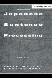 Enlarge image Cover: Japanese Sentence Processing - Psychology Press Ltd