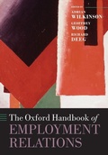 Cover: The Oxford Handbook of Employment Relations - Oxford University Press