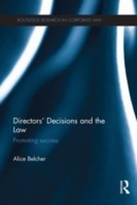 Abbildung von: Directors' Decisions and the Law - Routledge