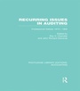Cover: Recurring Issues in Auditing (RLE Accounting) - Routledge