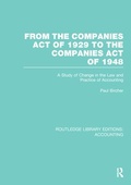Cover: From the Companies Act of 1929 to the Companies Act of 1948 (RLE: Accounting) - Routledge