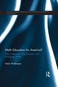 Enlarge image Cover: Math Education for America? - Routledge