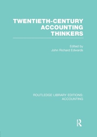 Abbildung von: Twentieth Century Accounting Thinkers (RLE Accounting) - Routledge