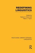 Cover: Redefining Linguistics (RLE Linguistics A: General Linguistics) - Routledge