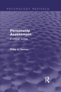 Cover: Personality Assessment - Routledge