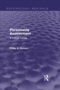 Enlarge image Cover: Personality Assessment - Routledge