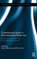 Cover: Contemporary Issues in Pharmaceutical Patent Law - Routledge