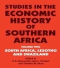 Cover: Studies in the Economic History of Southern Africa - Routledge