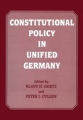 Cover: Constitutional Policy in Unified Germany - Routledge