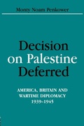 Cover: Decision on Palestine Deferred - Routledge