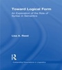 Cover: Toward Logical Form - Routledge