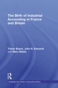 Cover: The Birth of Industrial Accounting in France and Britain - Routledge