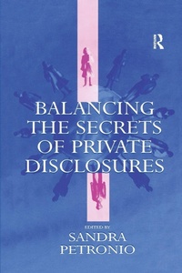 Enlarge image Cover: Balancing the Secrets of Private Disclosures - Routledge