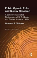 Cover: Public Opinion Polls and Survey Research - Routledge