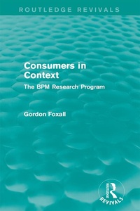 Enlarge image Cover: Consumers in Context - Routledge