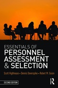 Cover: Essentials of Personnel Assessment and Selection - Routledge