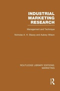 Cover: Industrial Marketing Research (RLE Marketing) - Routledge