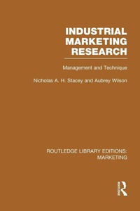 Enlarge image Cover: Industrial Marketing Research (RLE Marketing) - Routledge