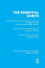 Cover: The Essential Comte (RLE Social Theory) - Routledge