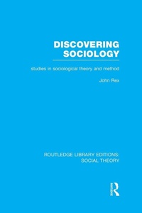 Enlarge image Cover: Discovering Sociology (RLE Social Theory) - Routledge