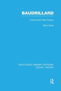 Cover: Baudrillard (RLE Social Theory) - Routledge