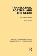 Cover: Translation, Poetics, and the Stage - Routledge
