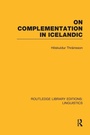 Cover: On Complementation in Icelandic - Routledge