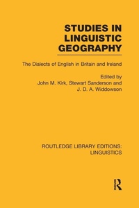 Enlarge image Cover: Studies in Linguistic Geography (RLE Linguistics D: English Linguistics) - Routledge