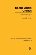 Cover: Basic Word Order (RLE Linguistics B: Grammar) - Routledge