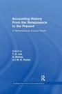 Cover: Accounting History from the Renaissance to the Present - Routledge