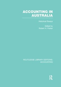 Abbildung von: Accounting in Australia (RLE Accounting) - Routledge