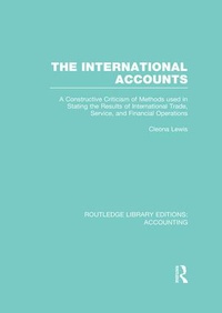 Abbildung von: The International Accounts (RLE Accounting) - Routledge