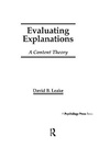 Cover: Evaluating Explanations - Psychology Press Ltd