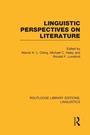 Cover: Linguistic Perspectives on Literature (RLE Linguistics C: Applied Linguistics) - Routledge