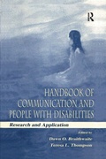 Cover: Handbook of Communication and People With Disabilities - Routledge