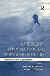 Enlarge image Cover: Handbook of Communication and People With Disabilities - Routledge