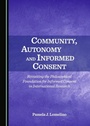 Cover: Community, Autonomy and Informed Consent - Cambridge Scholars Publishing