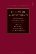 Cover: The Law of Misstatements - Hart Publishing