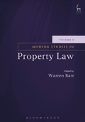 Cover: Modern Studies in Property Law - Volume 8 - Hart Publishing