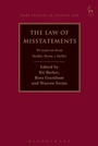 Cover: The Law of Misstatements - Hart Publishing