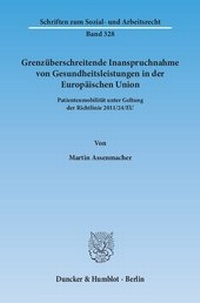 Abbildung von: Grenzüberschreitende Inanspruchnahme von Gesundheitsleistungen in der Europäischen Union - fibre