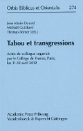 Cover: Tabou et transgressions - Academic Press Fribourg