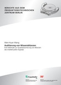 Cover: Auditierung von Wissensbilanzen. - Fraunhofer Verlag