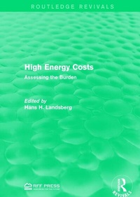 Abbildung von: High Energy Costs - Routledge