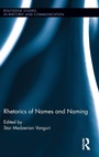 Cover: Rhetorics of Names and Naming - Routledge