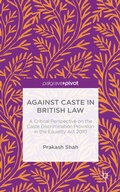 Cover: Against Caste in British Law - Palgrave Macmillan