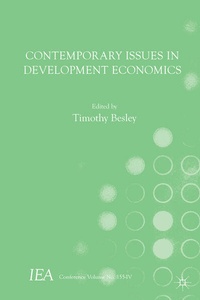 Enlarge image Cover: Contemporary Issues in Development Economics - Palgrave Macmillan
